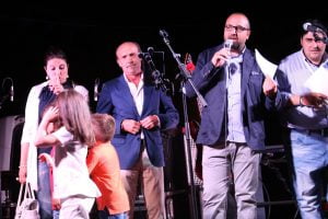 Sindaco Francesca Draia', Assessore Alfonso Trovato, Presidente Avis Giacomo Vitello 