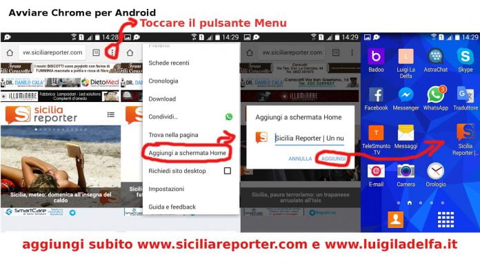 Oggi spieghiamo come aggiungere il vostro sito preferito sull' home page del proprio telefonino in modo semplice e veloce.