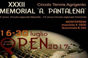 Giunge alla XXXII edizione il “Memorial Alfonso Pantalena” un torneo di Tennis ormai ben strutturato nello sport siciliano.