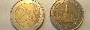Moneta Thailandese al posto dei due eruto, truffa in atto ad Agrigento.