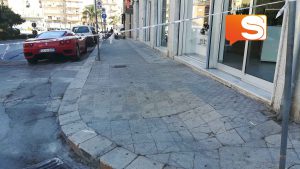 Via La Carrubba chiusa a partire dall'incrocio con Largo Aosta