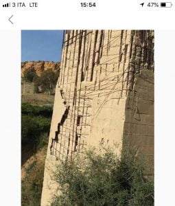 Agrigento, l'altro viadotto Morandi: stesso progettista del ponte crollato a Genova, Piloni da anni in condizioni pessime (Foto)