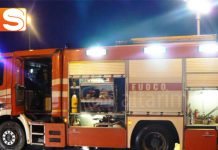 Incendio via Venezia a Palermo