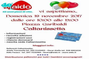 Sicilia, domenica inaugurazione della nuova sede AIDO di Caltanissetta