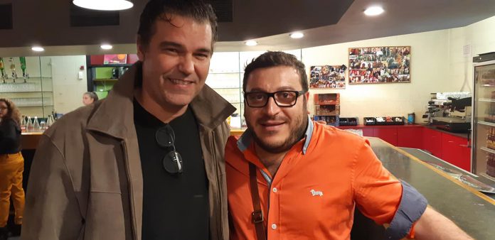 Aristotele Cuffaro con il sindaco di seraing