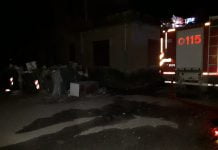 Incendio Foro boario Canicattì