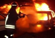 Canicattì, Incendio Suv