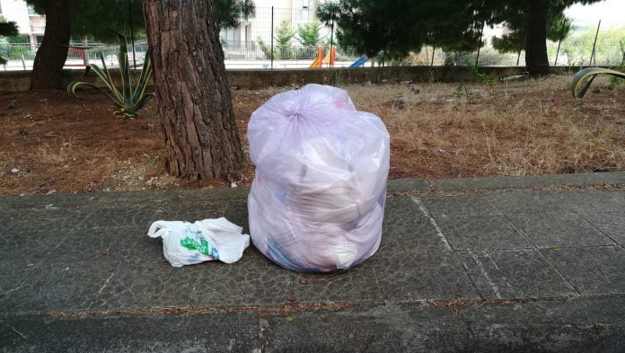Sporcizia in via della Costituzione
