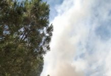 Incendio via della Costituzione a Canicattì