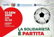 Catania, solidarietà: in campo la squadra italiana attori, il catania calcio e le vecchie glorie rossazzurre in campo la squadra italianattori, il catania calcio e le vecchie glorie rossazzurre