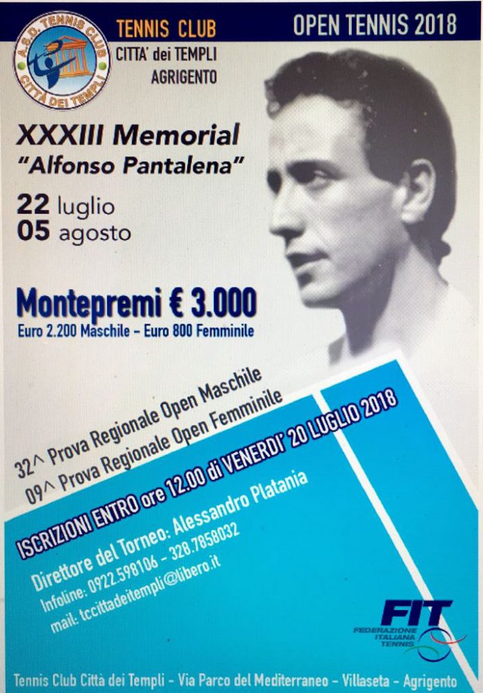 Memorial di Tennis, Alfonso Pantalena