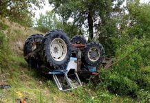 Agrigento, Agricoltore schiacchiato dal trattore