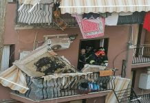 Donna sotto le macerie a Caltanissetta