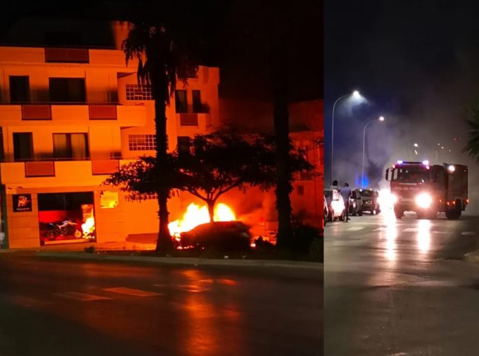 Incendio auto Canicattì