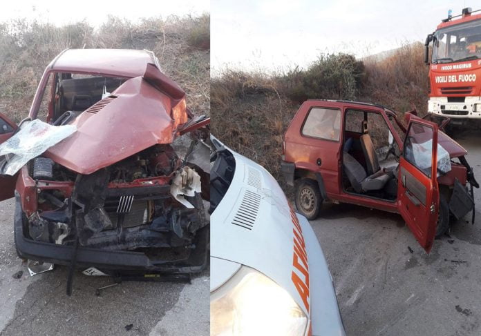 Incidente stradale strada provinciale 12 Naro Campobello di Licata