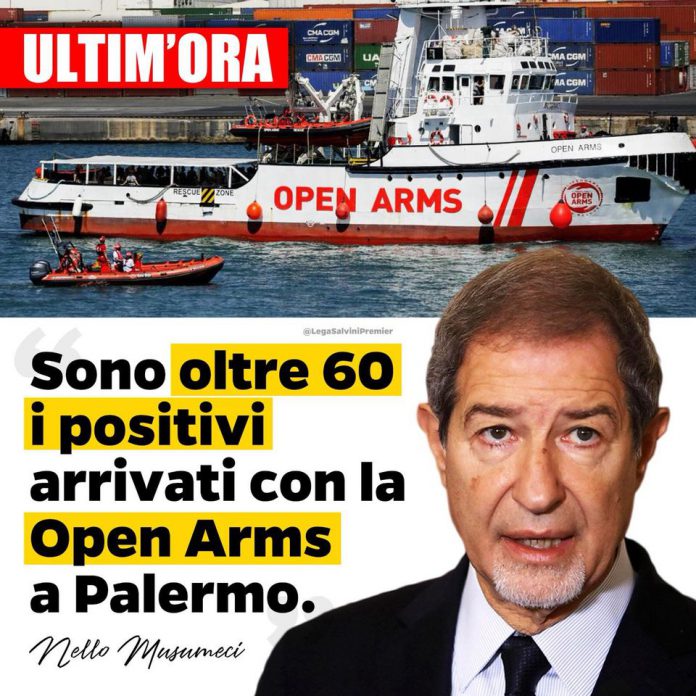 Musumeci, positivi a bordo Open Arms