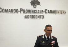 Nuovo comandante provinciale Carabinieri Agrigento