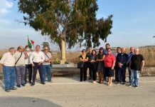 Canicattì, Fratelli d’Italia ricorda il Giudice Saetta e il figlio Stefano Visita stele Giudice Saetta