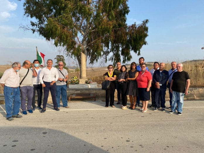 Visita stele Giudice Saetta Visita stele Giudice Saetta