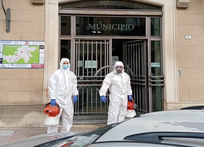 Sanificazione locali via Battisti