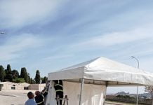 Canicattì, emergenza coronavirus: installati gli stand per lo screening agli studenti