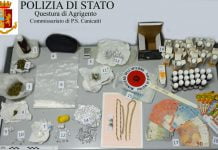 Canicattì, deteneva droga in casa: arrestata donna di 51 anni