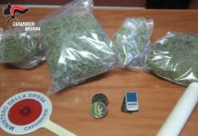 Messina, i carabinieri arrestano due coniugi trovati in possesso di sostanze stupefacenti