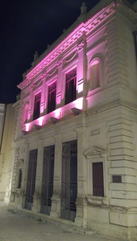 Giornata della fibromialgia, illuminazione teatro sociale di Canicattì