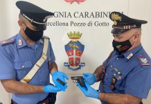 Furnari, minaccia di morte i titolari di un esercizio pubblico:denunciato 29enne, sequestrata arma clandestina