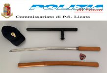 Licata, fermato per strada con uno sfollagente e una spada: denunciato 53enne