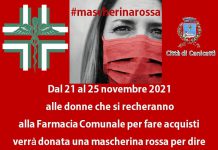 Canicattì, #mascherinarossa “No alla violenza sulle donne”: iniziativa della Farmacia Comunale