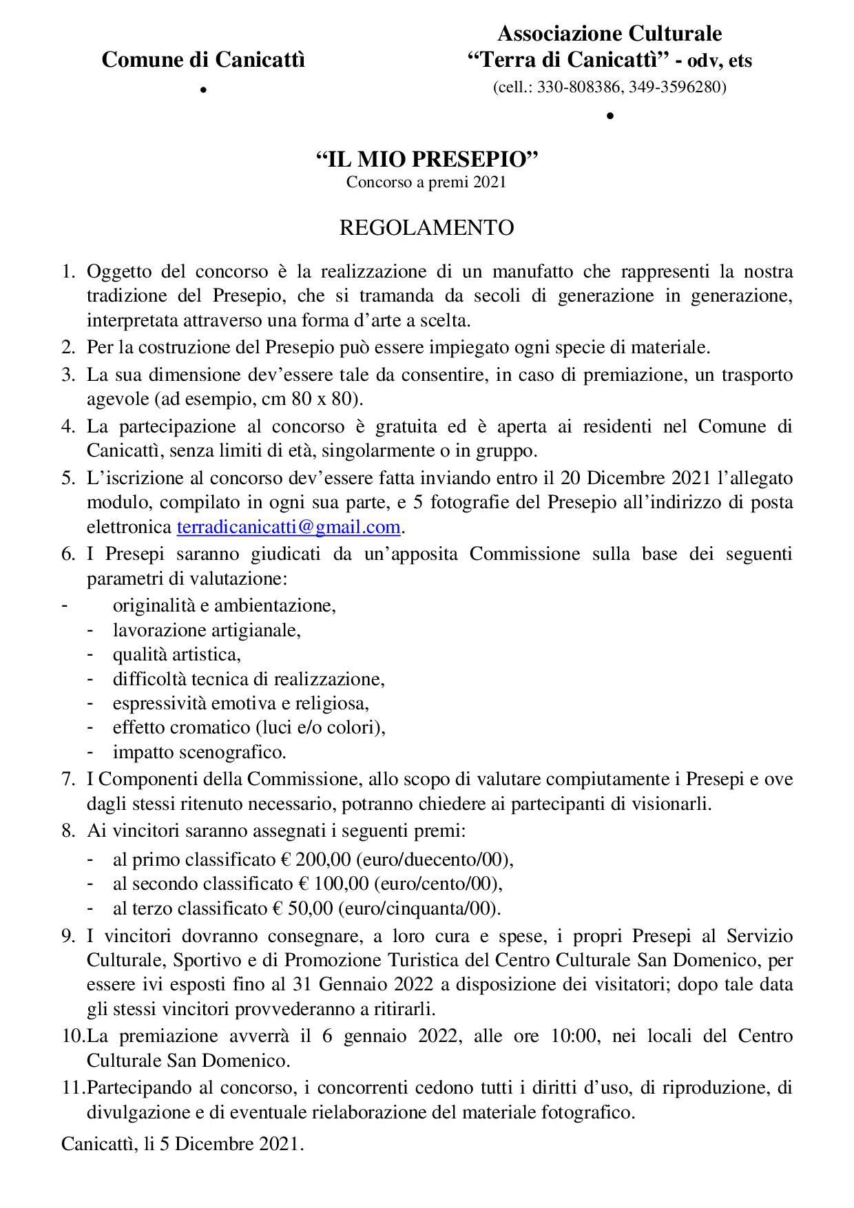 Canicattì, rilanciare l’antica tradizione del Presepio: indetto concorso a premi Canicattì, rilanciare l’antica tradizione del Presepio: indetto concorso a premi
