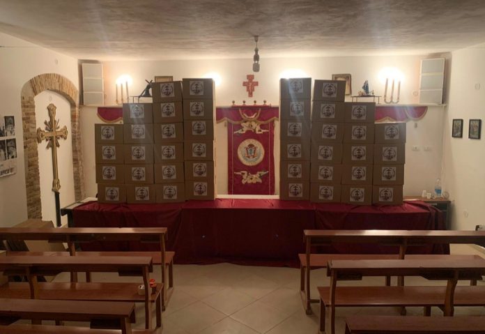 Confraternita San Girolamo Natale 2021 Pacchi dono per famiglie 16dicembre2021