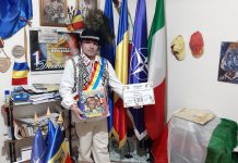 Canicattì, 1 dicembre. Nel giorno della festa nazionale della Romania, Costantin Codreanu omaggia le autorità cittadine.