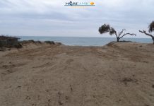 Ambiente: Mareamico, spianato tratto di spiaggia a San Leone