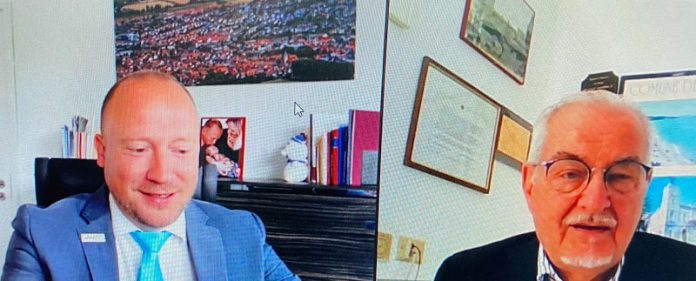 I Sindaci Manuel Feick e Giuseppe Galanti in videoconferenza