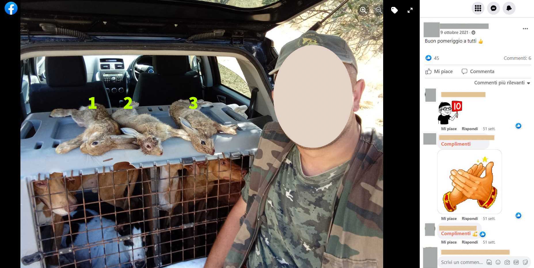 Sicilia, WWF: allarme bracconaggio, Su facebook immagini di prede uccise in violazione del calendario venatorio e della legge Sicilia, WWF: allarme bracconaggio, Su facebook immagini di prede uccise in violazione del calendario venatorio e della legge