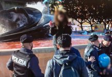 Problemi nella Fontana dei Malavoglia: 10 persone denunciate dalla Polizia di Stato per l’utilizzo di vernice e blocco stradale.