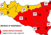 Sicilia: Allerta meteo arancione e rossa per la giornata di Venerdì 17 Gennaio 2025